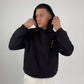 LISO Patch Hoodie - Pure Black
