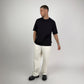Woven LS T-Shirt - Pure Black