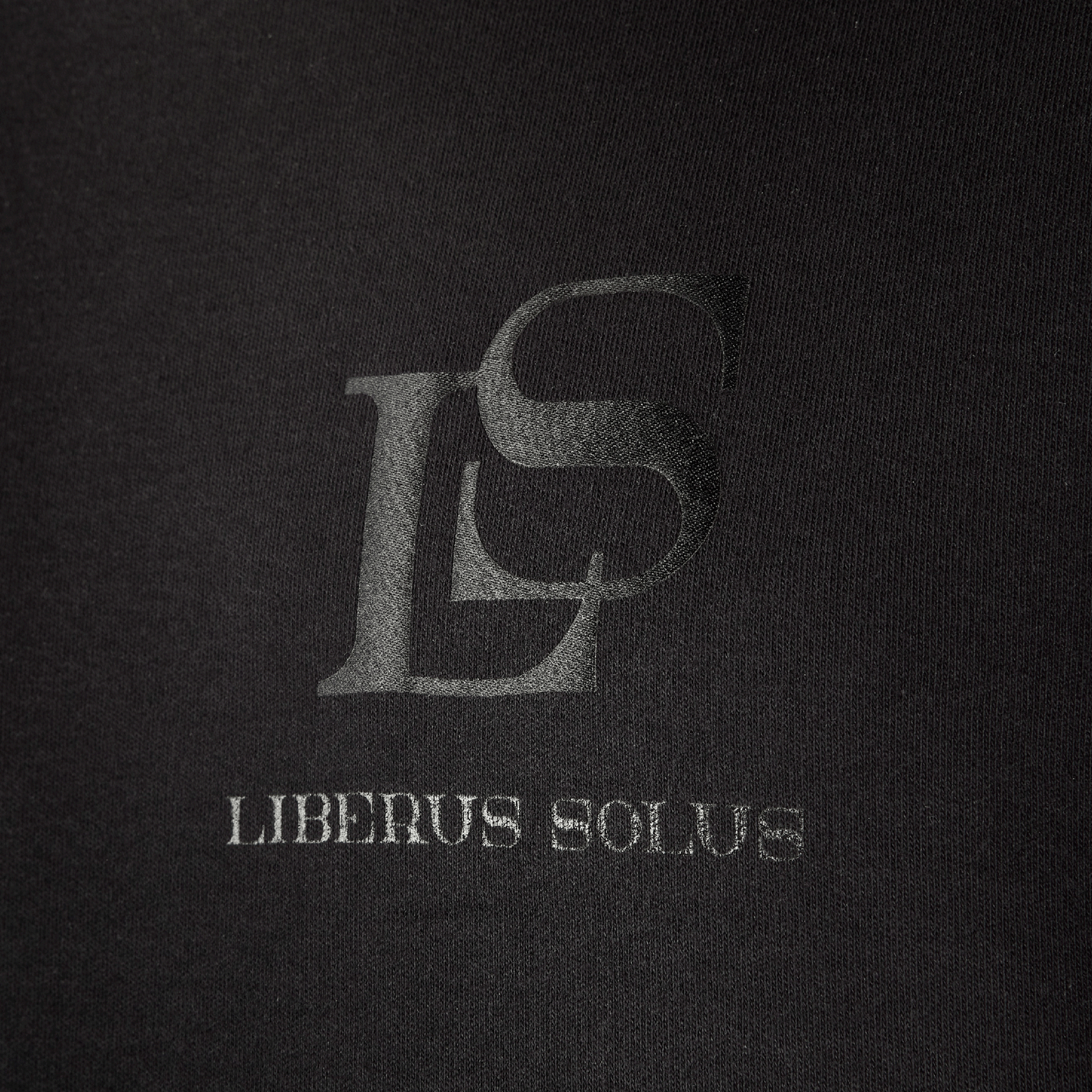 Woven LS T-Shirt - Pure Black