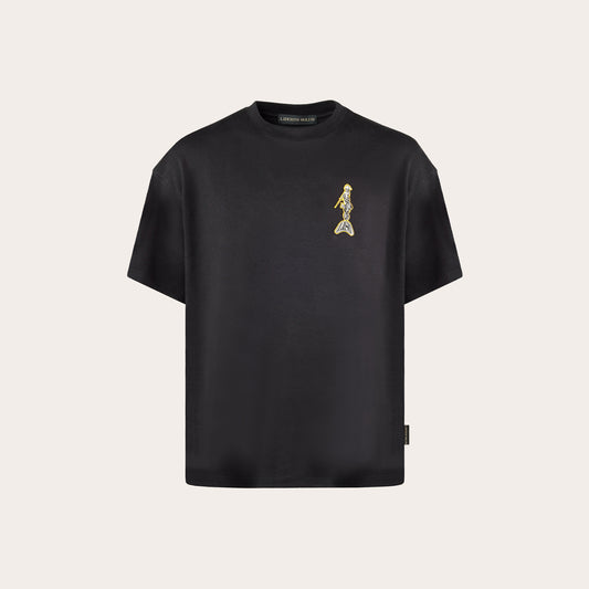 LISO Patch T-Shirt (Pure Black)